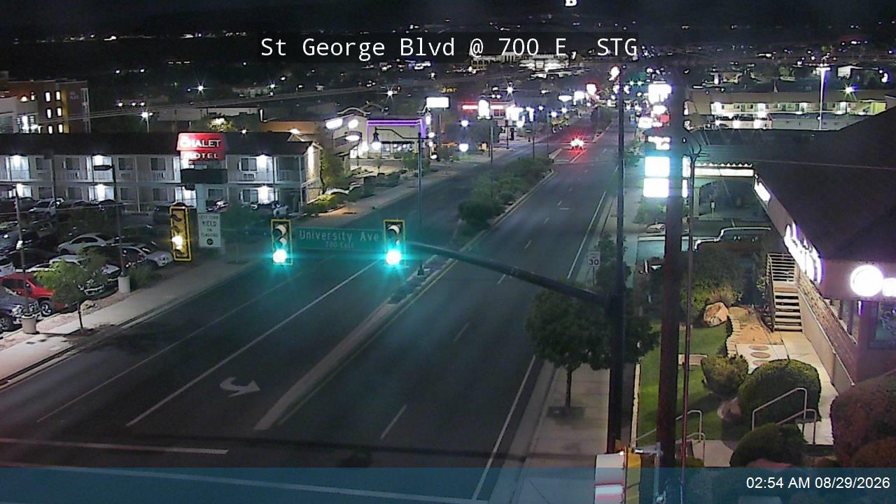 St George Blvd / SR-34 @ University Ave / 700 E, STG live camera view