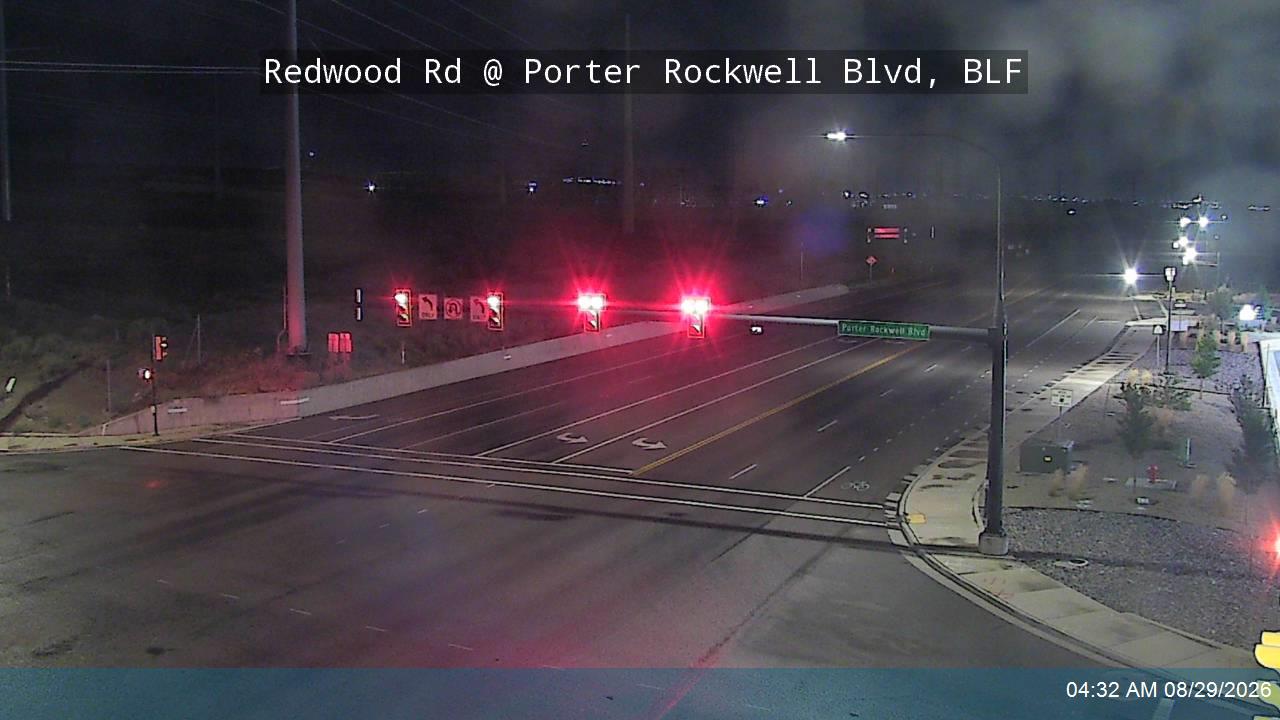 Redwood Rd / SR-68 @ Porter Rockwell Blvd, BLF live camera view