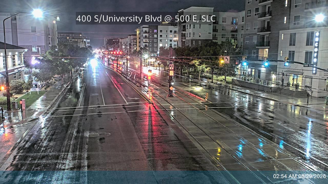 400 S / University Blvd / SR-186 @ 500 E, SLC live camera view