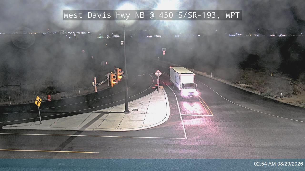 West Davis Hwy / SR-177 NB @ 450 S / SR-193 / MP 15.57, WPT live camera view