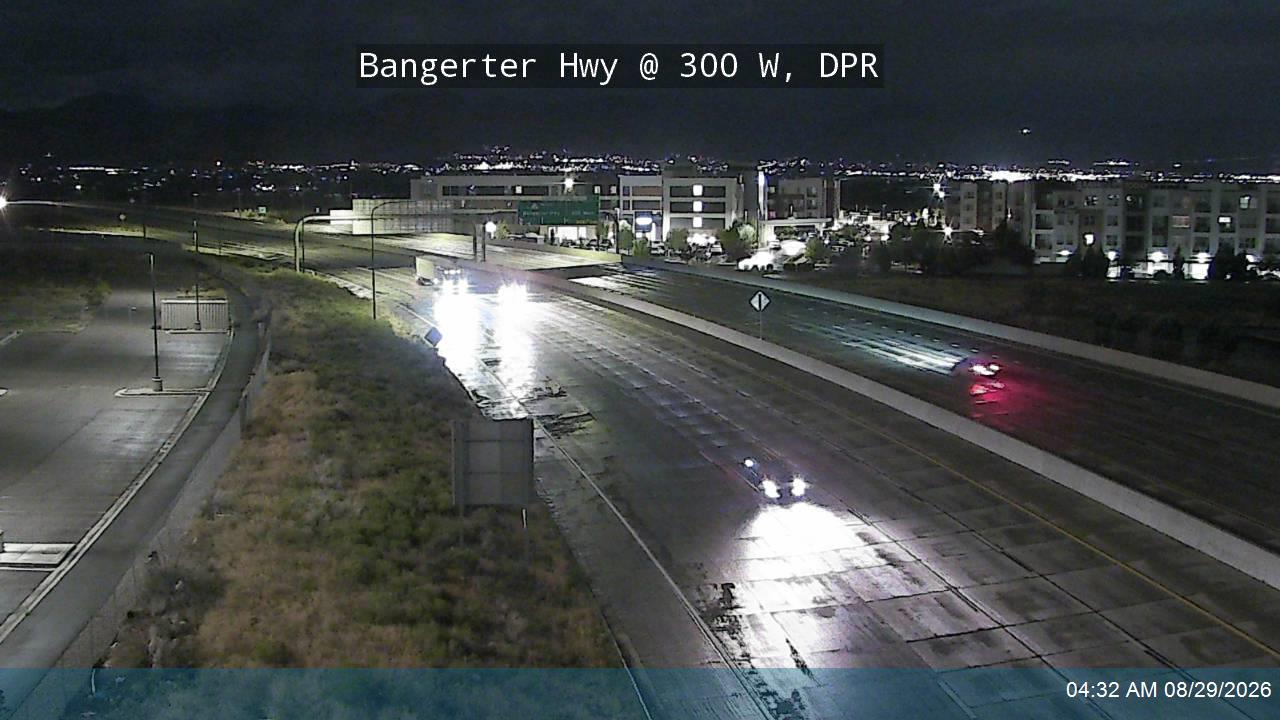 Bangerter Hwy / SR-154 @ 300 W / MP 1.0, DPR live camera view