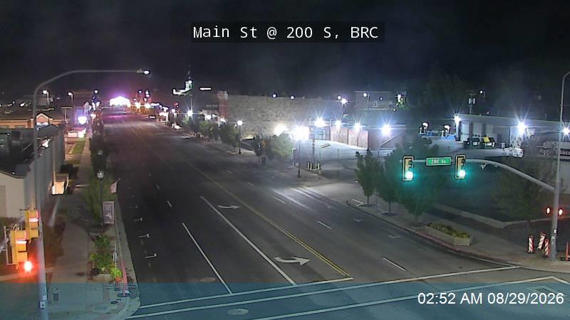 Main St / SR-13 @ 200 S / SR-90, BRC live camera view