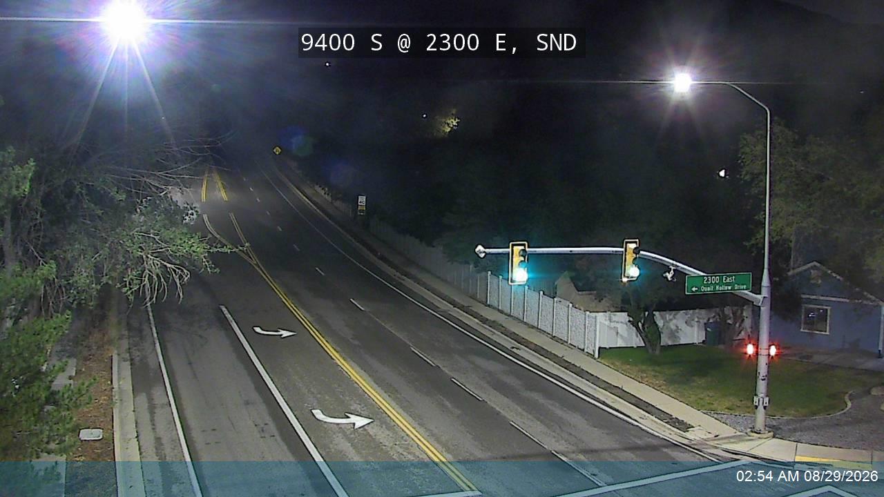 9400 S / Little Cottonwood Rd / SR-209 @ 2300 E / Quail Hollow Dr, SND live camera view