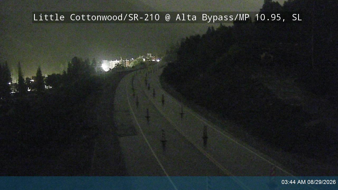 Little Cottonwood Rd / SR-210 EB @ Alta Bypass / MP 10.95, SL live camera view