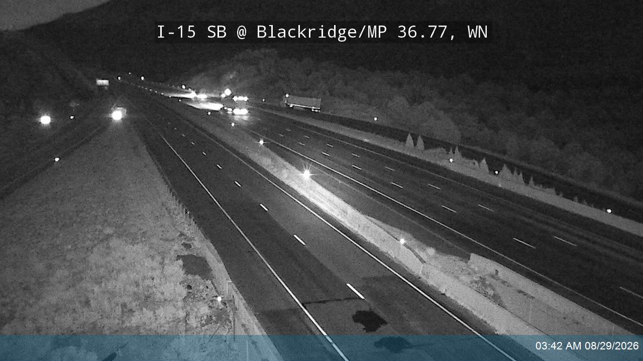 I-15 SB @ Blackridge / Exit 36 / MP 36.77, WN live camera view