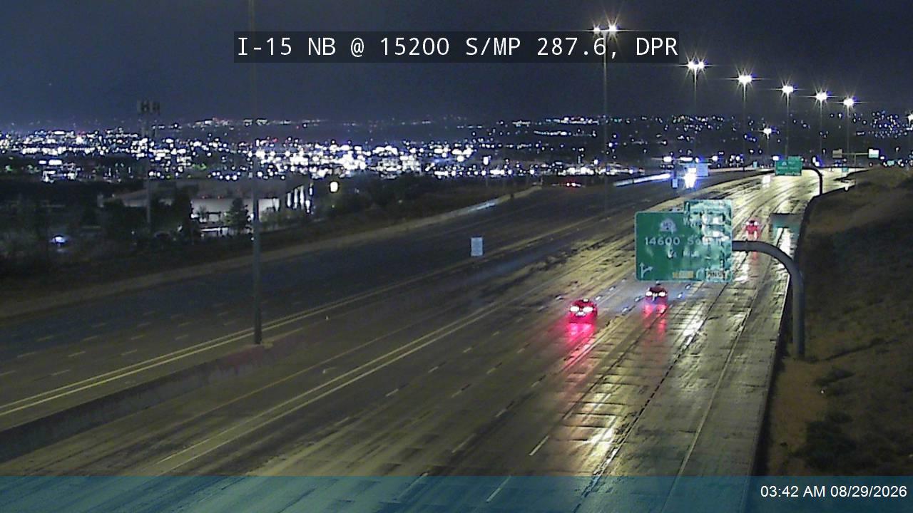 I-15 NB @ 15200 S / MP 287.6, DPR live camera view