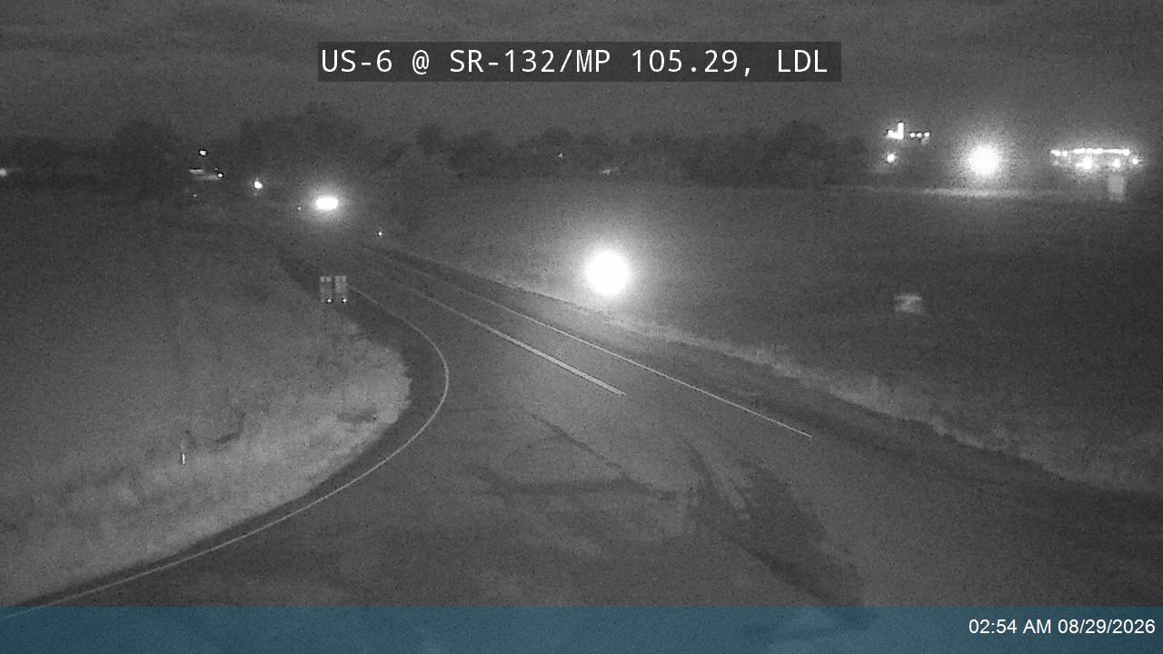 US-6 @ SR-132 / MP 105.29, LDL live camera view