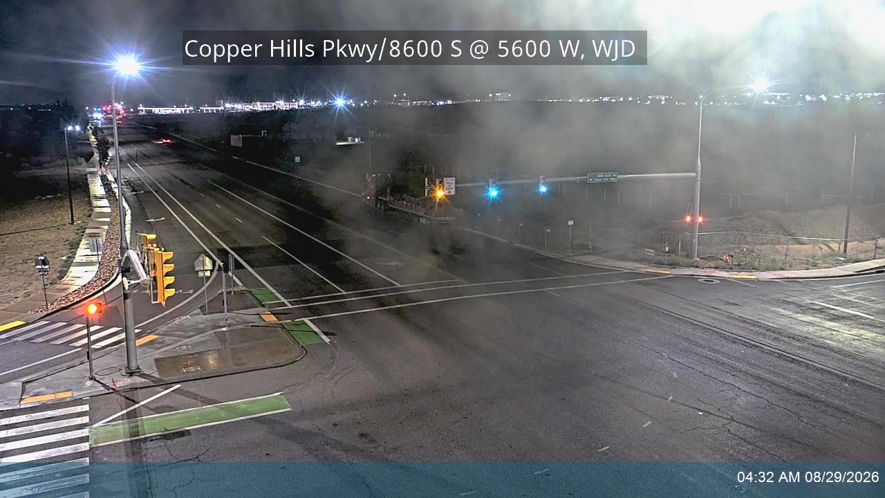 Copper Hills Pkwy / 8600 S @ 5600 W, WJD live camera view