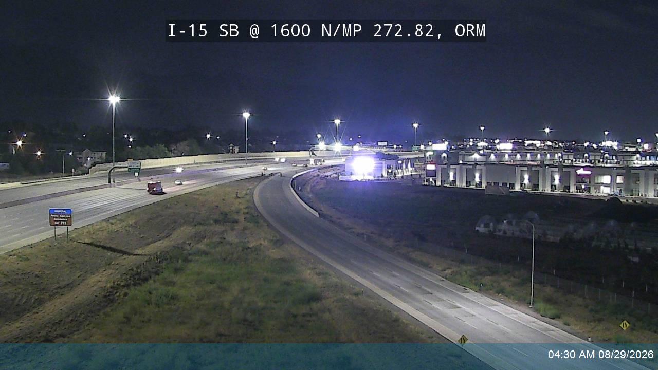 I-15 SB @ 1600 N / SR-241 / MP 272.82, ORM live camera view