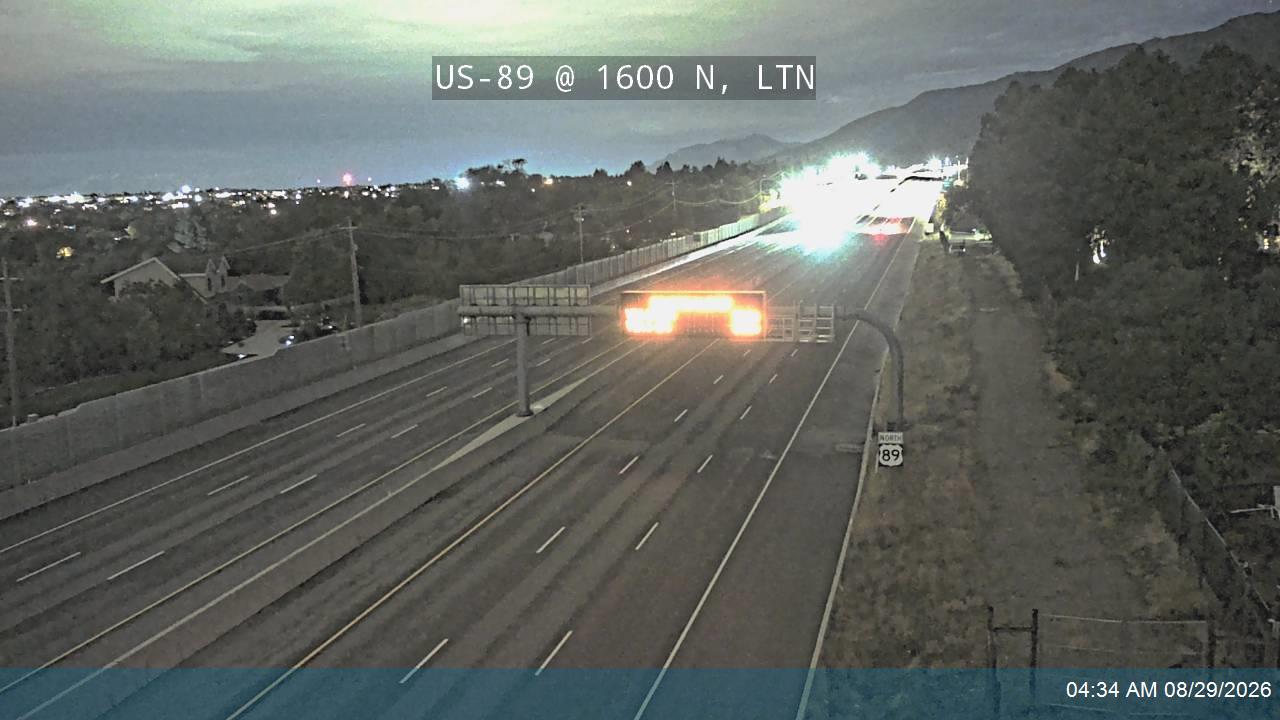 US-89 @ 1600 N, LTN live camera view