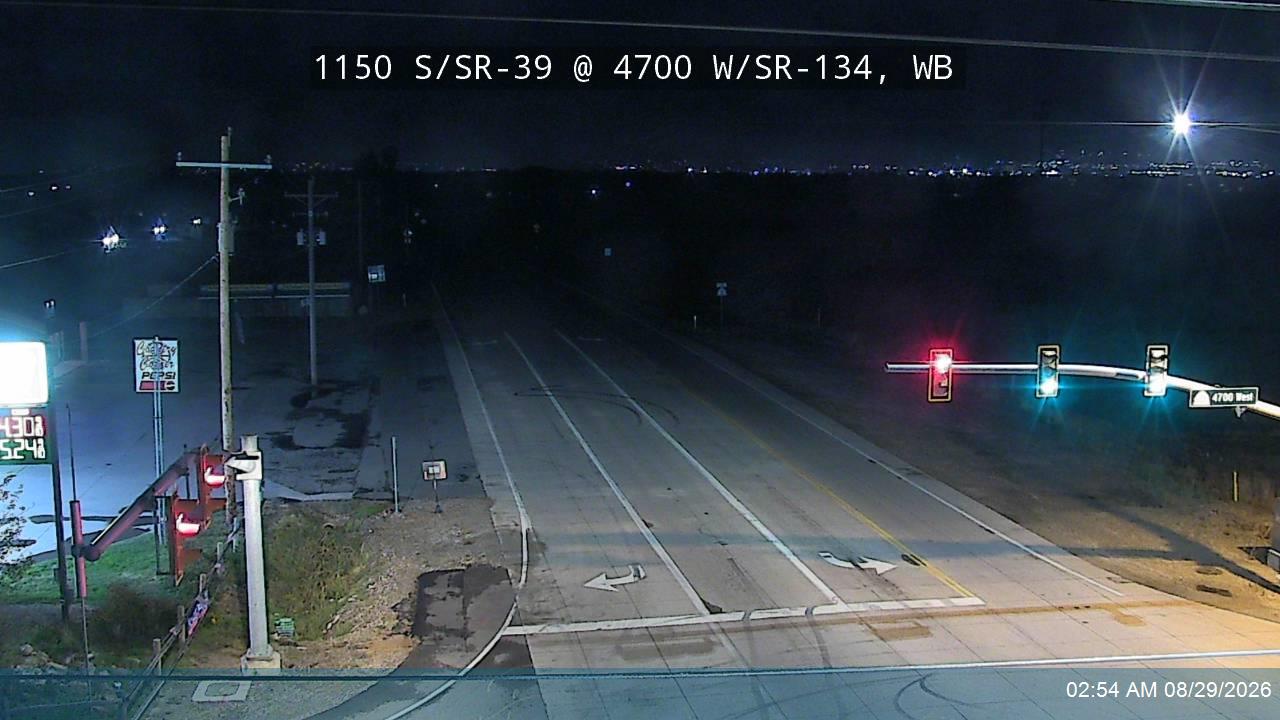 SR-39 / 1150 S @ SR-134 / 4700 W, WB live camera view