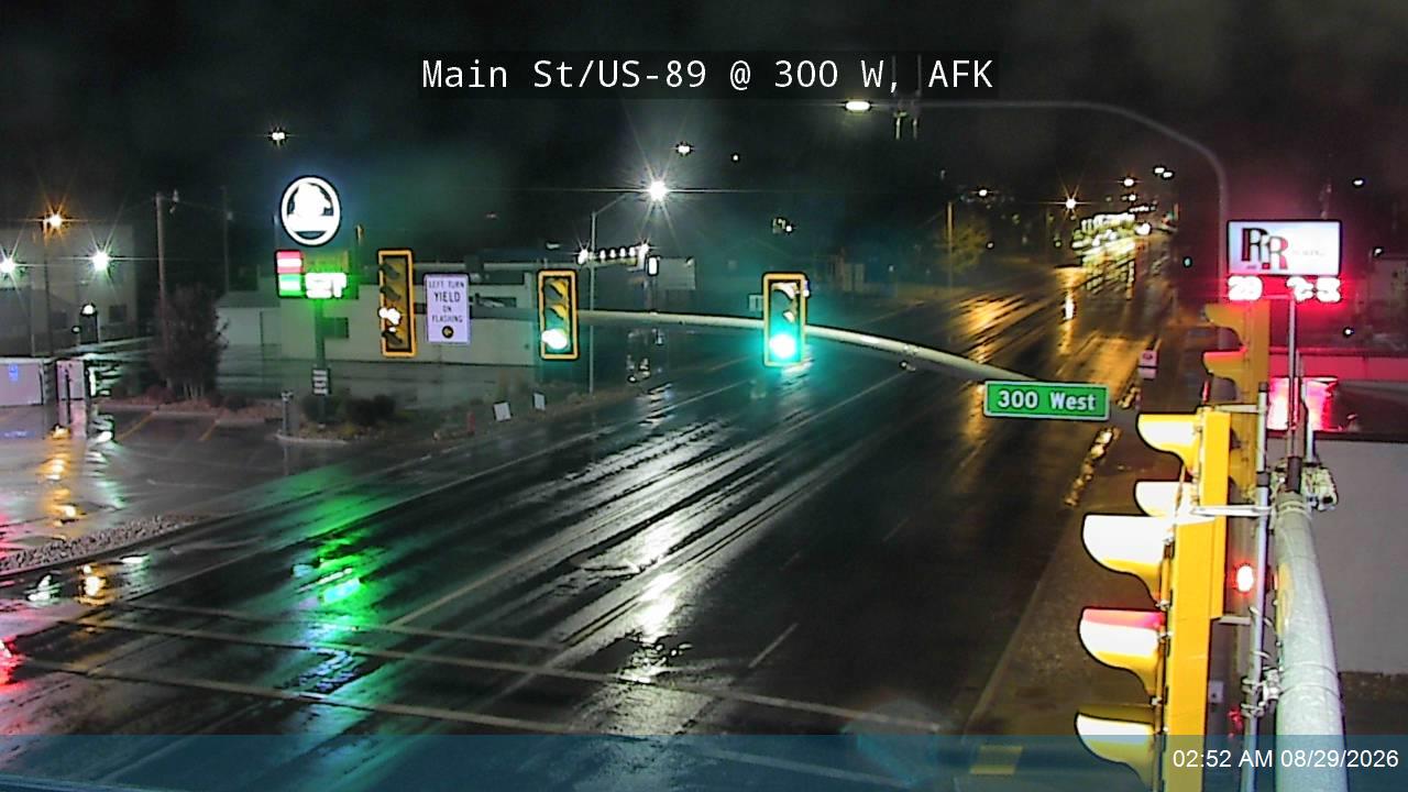 Main St / US-89 @ 300 W, AFK live camera view