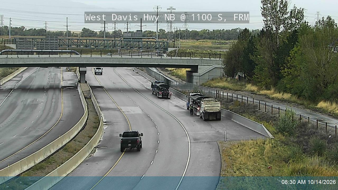 West Davis Hwy / SR-177 NB @ 1100 S / MP 0.05, FRM live camera view