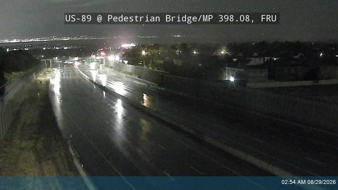 US-89 @ Pedestrian Bridge / MP 398.08, FRU live camera view