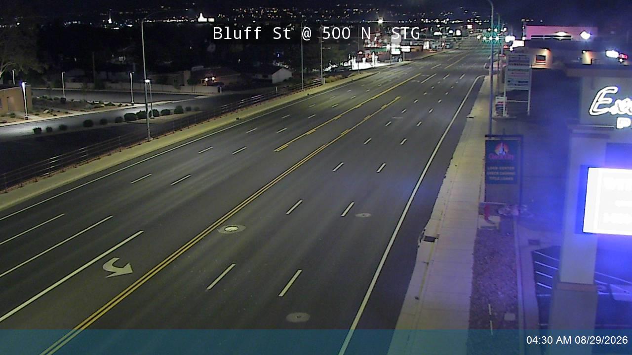 Bluff St / SR-18 @ 500 N, STG live camera view