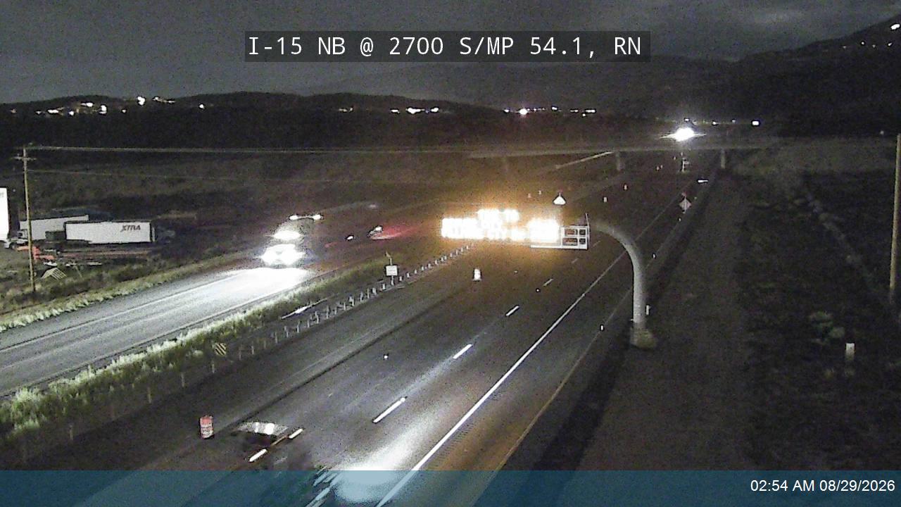 I-15 NB @ Cedar City / MP 54.1, RN live camera view