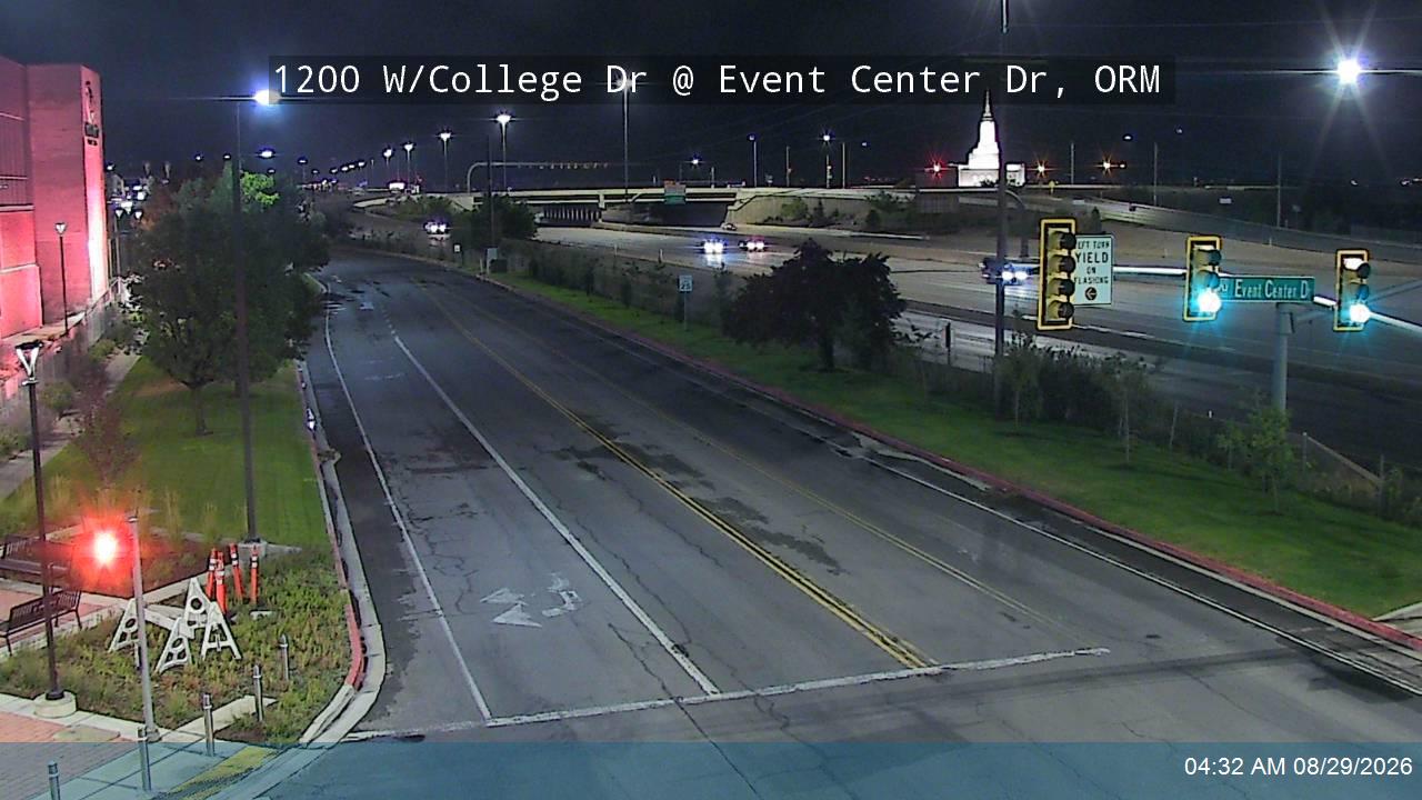 1200 W / College Dr @ UVU Event Center Dr / 1000 S, ORM live camera view