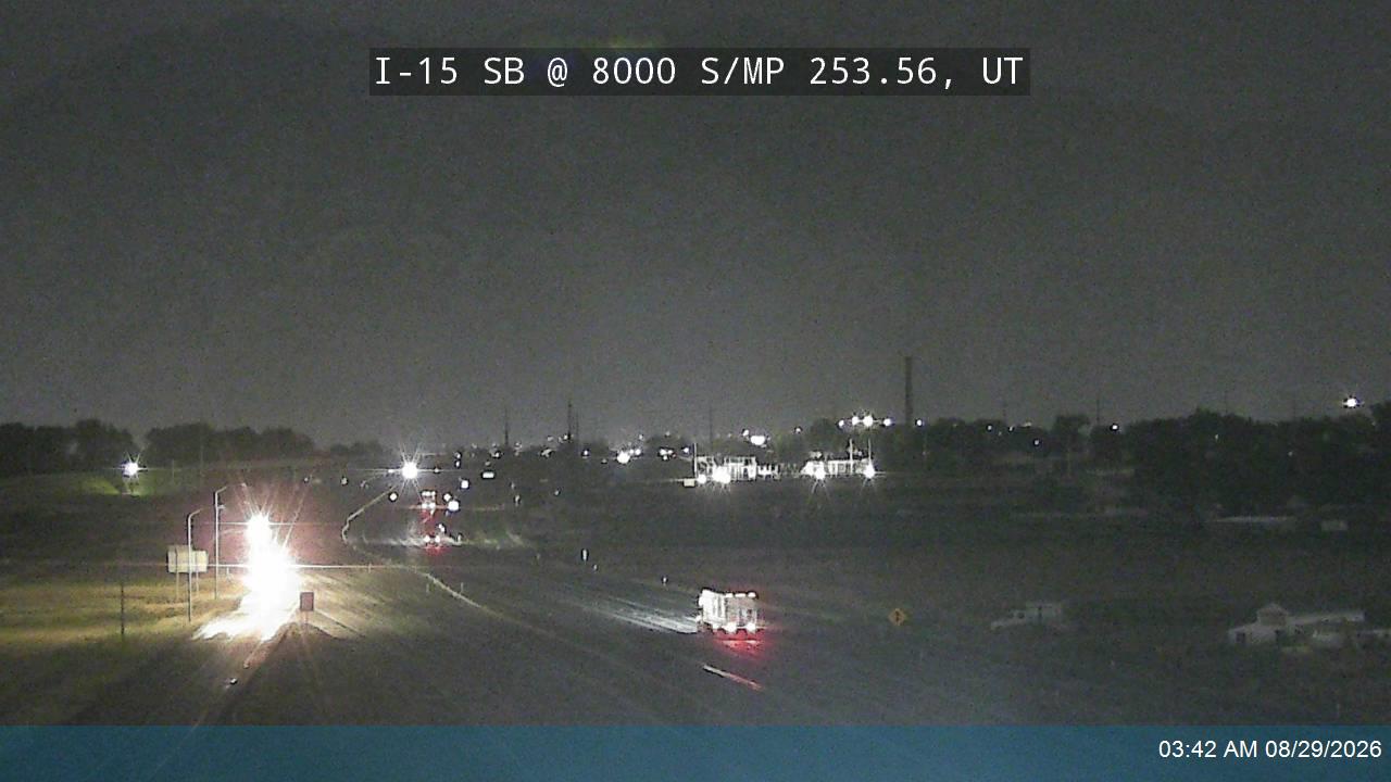 I-15 SB @ 8000 S / SR-164 / MP 253.56, UT live camera view