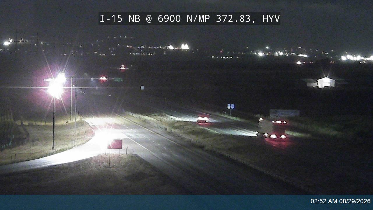 I-15 NB @ 6900 N / SR-240 / MP 372.83, HYV live camera view