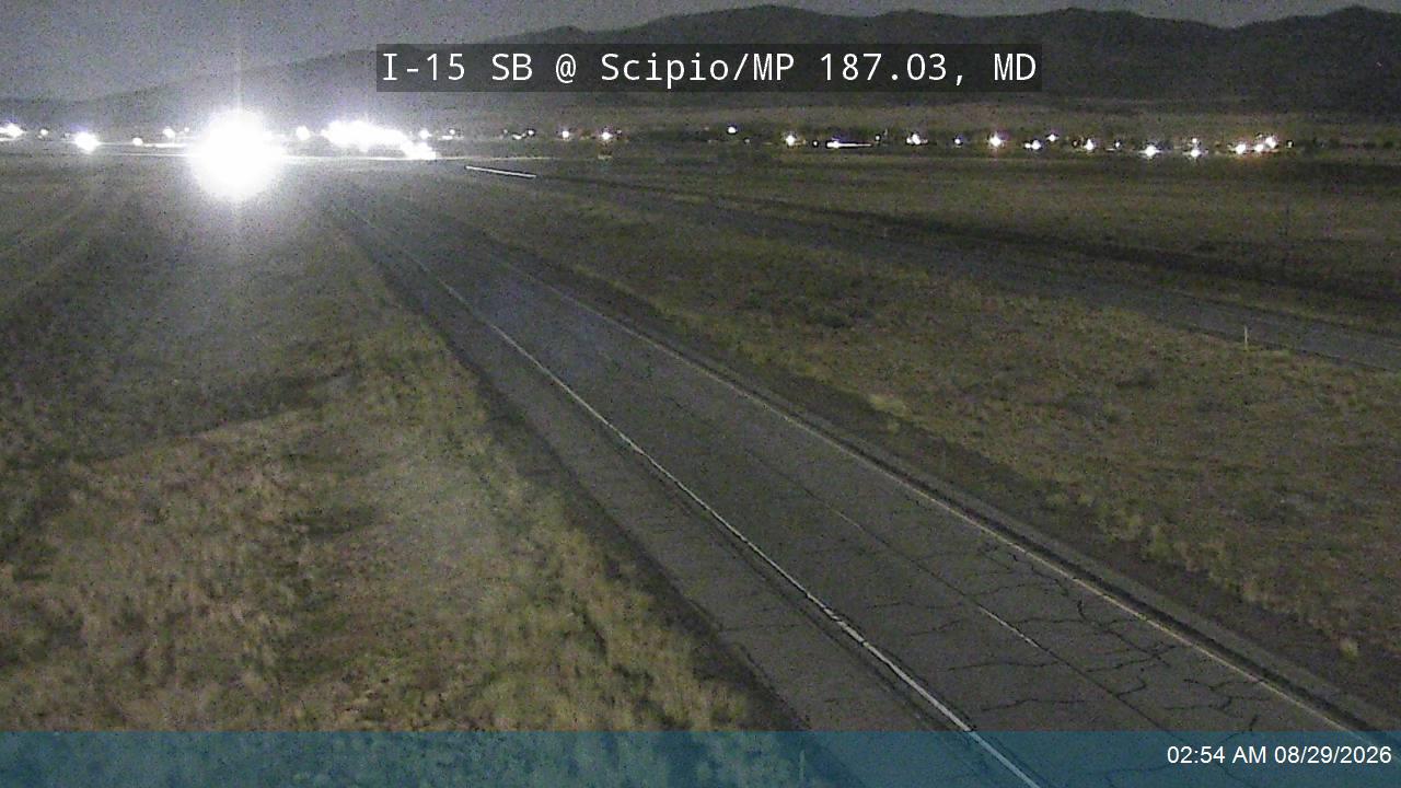 I-15 SB @ Scipio / MP 187.03, MD live camera view