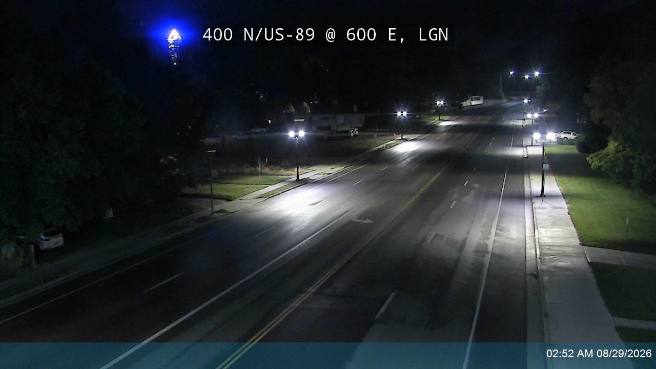 400 N / US-89 @ 600 E, LGN live camera view