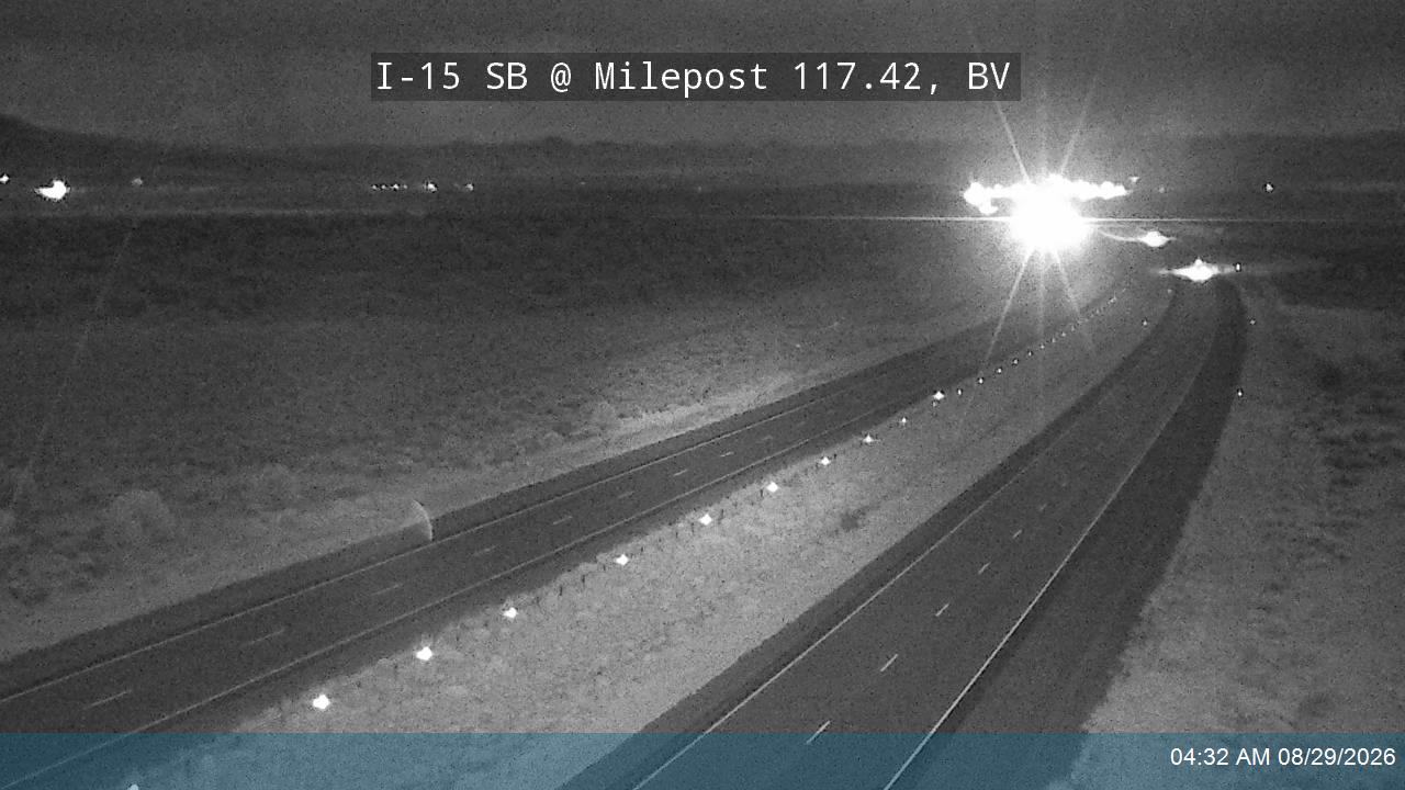 I-15 SB @ Milepost 117.42, BV live camera view