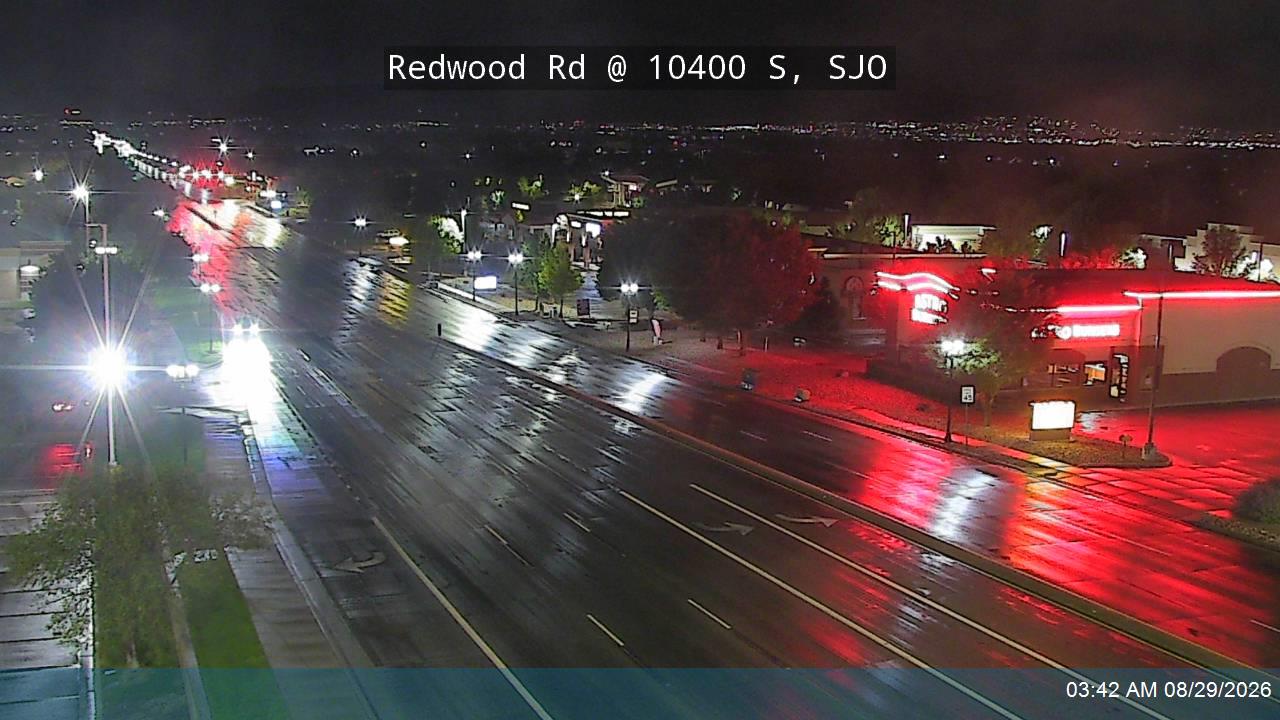Redwood Rd / SR-68 @ 10400 S / South Jordan Pkwy / SR-151, SJO live camera view