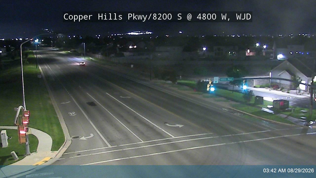 Copper Hills Pkwy / 8200 S @ 4800 W, WJD live camera view