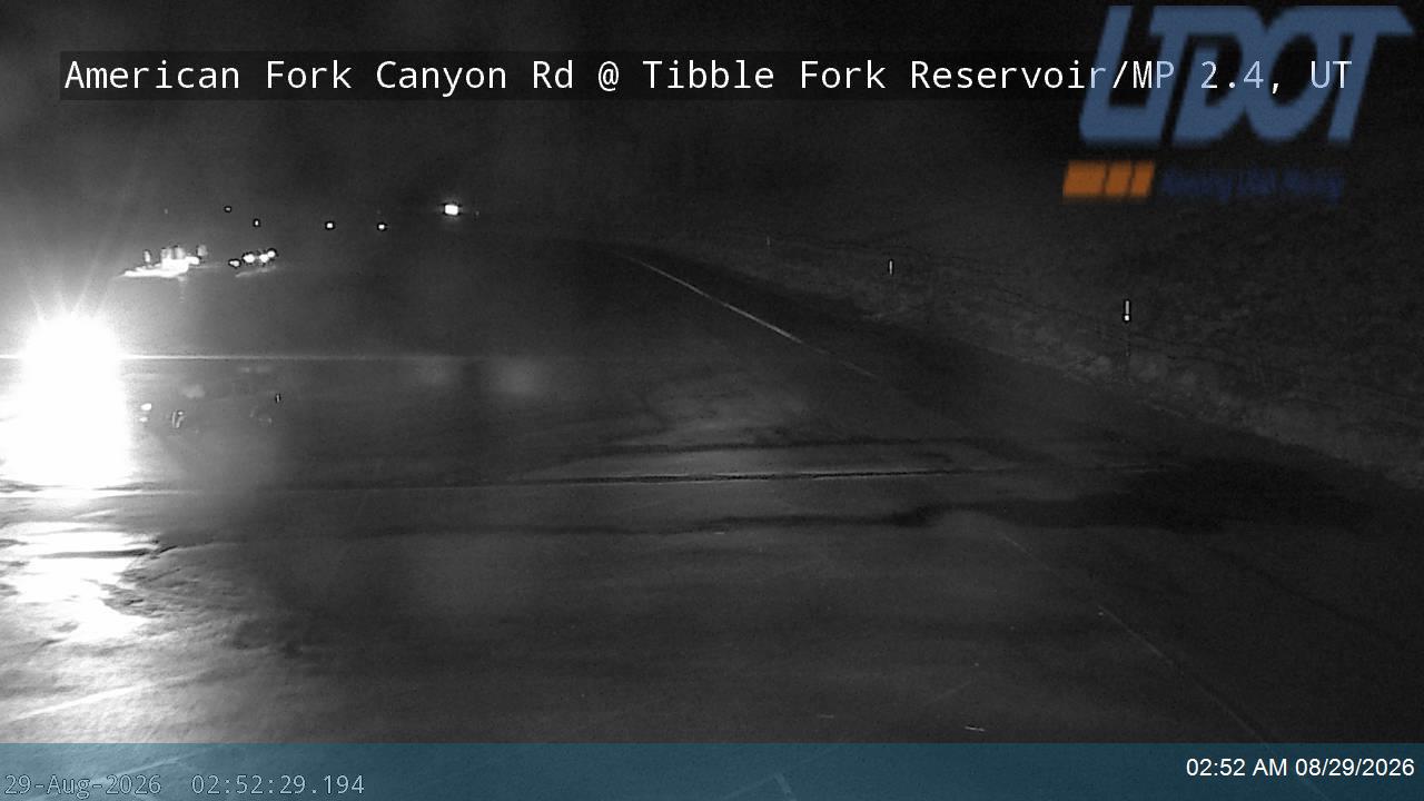 American Fork Canyon Rd / SR-144 @ Tibble Fork Reservoir / MP 2.4, UT live camera view
