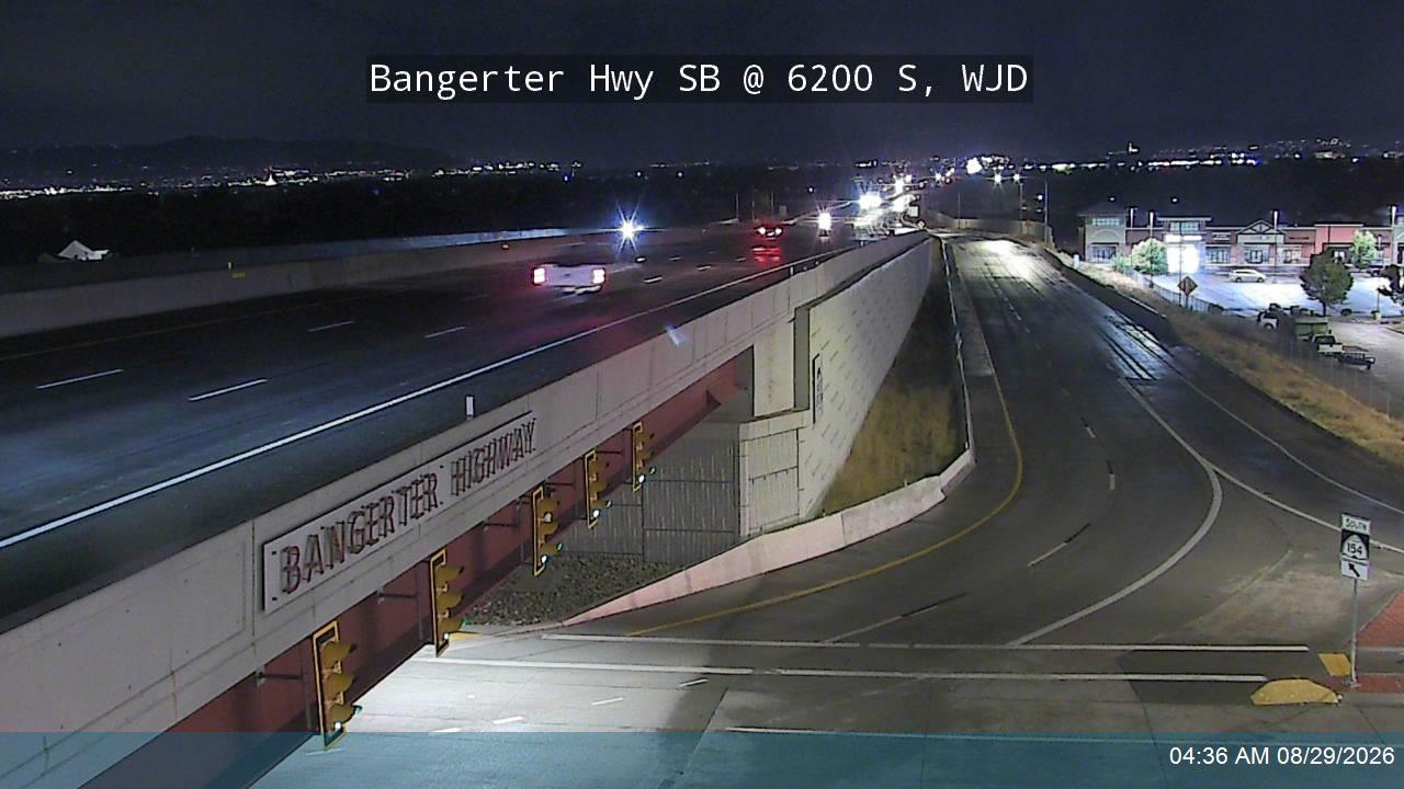Bangerter Hwy / SR-154 SB @ 6200 S, WJD live camera view