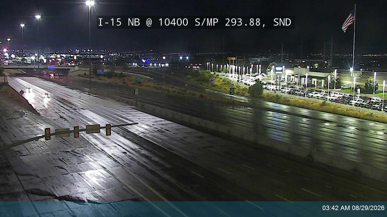 I-15 NB @ 10400 S / MP 293.88, SND live camera view