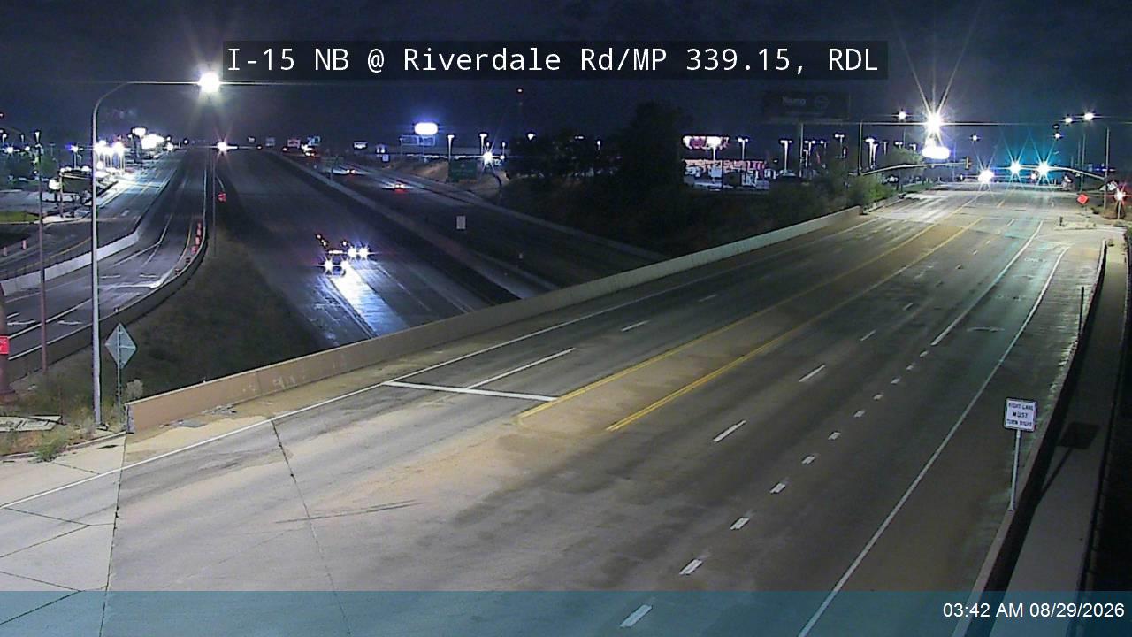 I-15 NB @ Riverdale Rd / SR-26 / MP 339.15, RDL live camera view