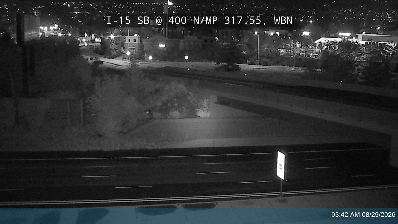 I-15 SB @ 400 N / SR-106 / MP 317.55, WBN live camera view