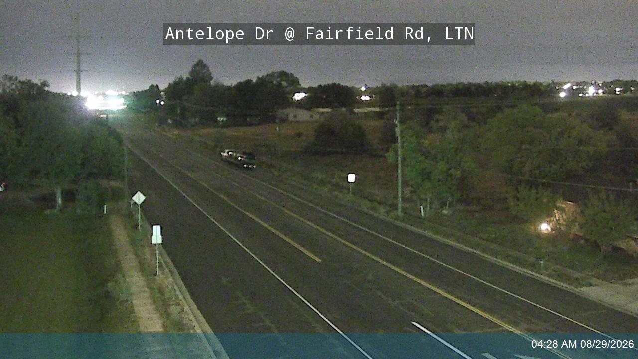 Antelope Dr / 2000 N @ Fairfield Rd / 850 E, LTN live camera view