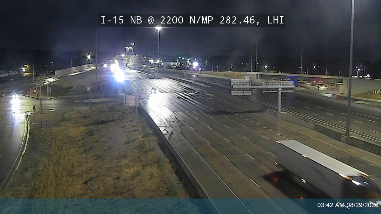 I-15 NB @ 2200 N / MP 282.46, LHI live camera view