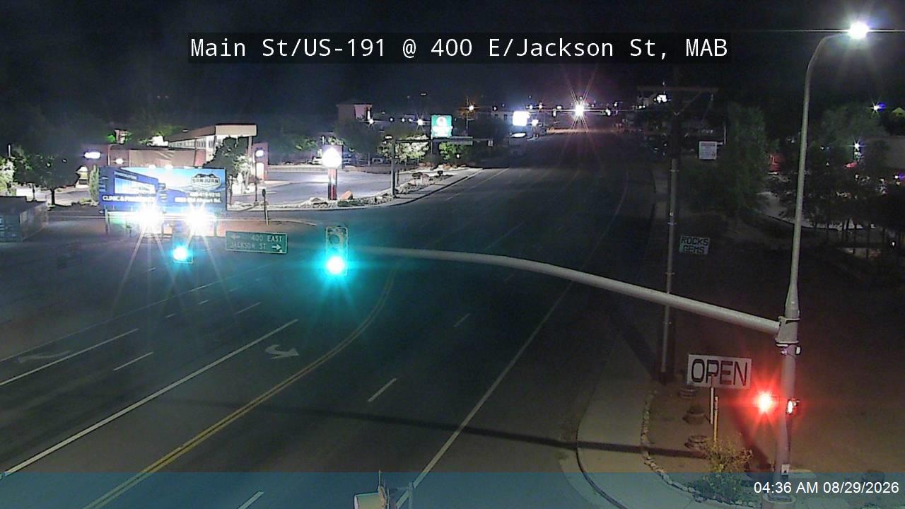 Main St / US-191 @ 400 E / Jackson St, MAB live camera view