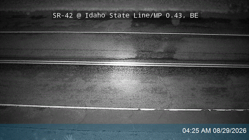 SR-42 @ Idaho State Line / MP 0.43, BE live camera view