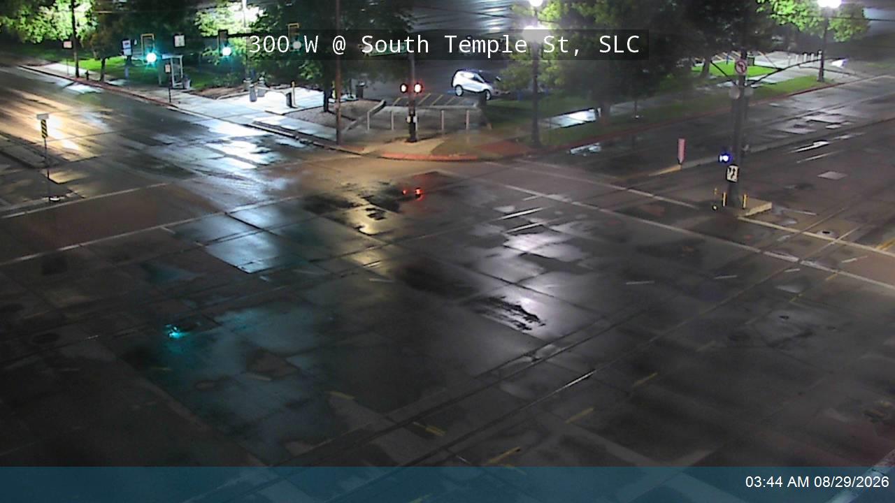 300 W / John Stockton Dr / US-89 @ South Temple St, SLC live camera view