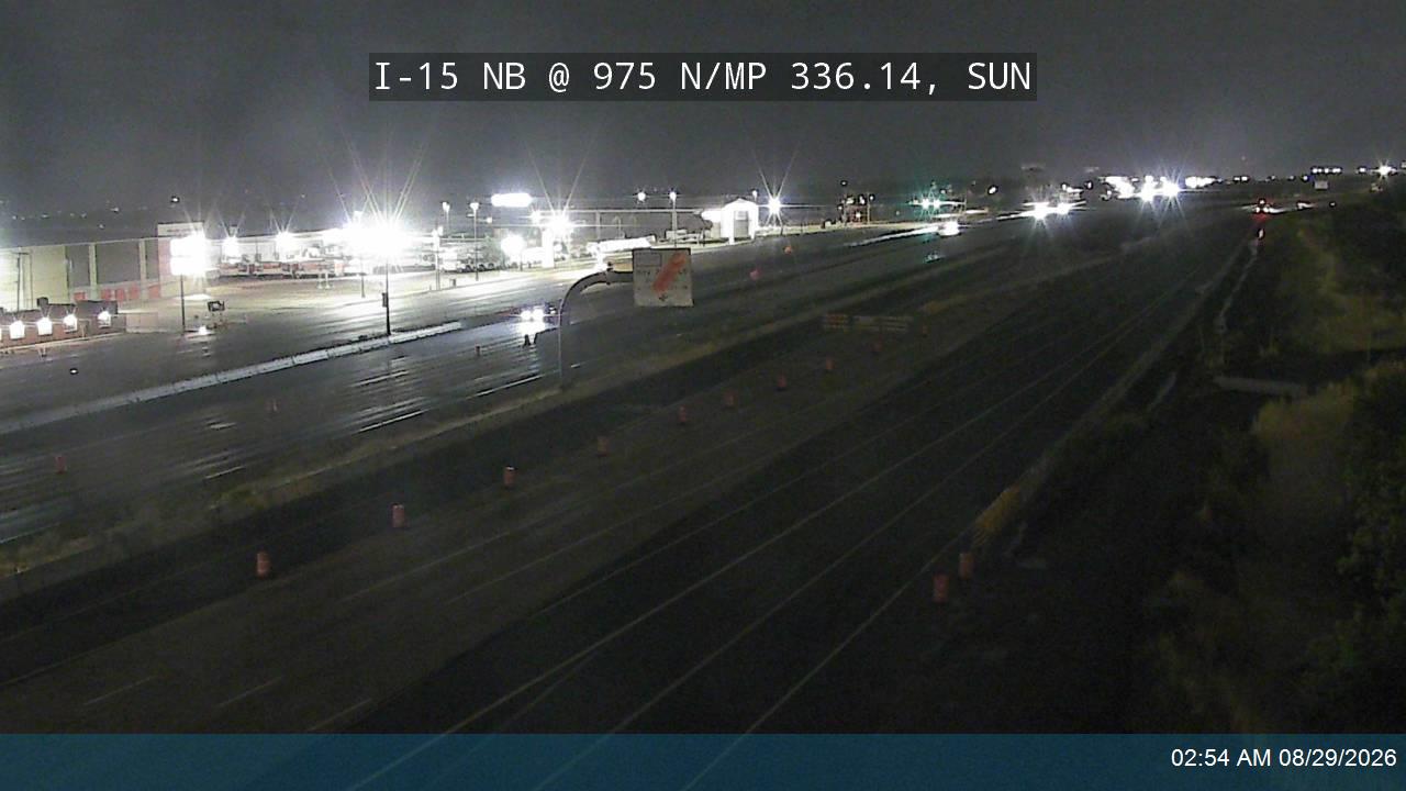 I-15 NB @ 975 N / MP 336.14, SUN live camera view