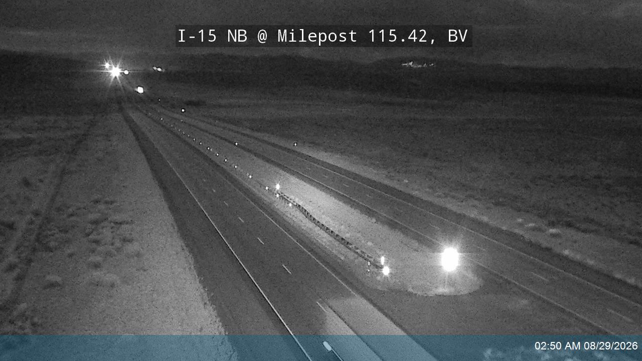 I-15 NB @ Milepost 115.42, BV live camera view