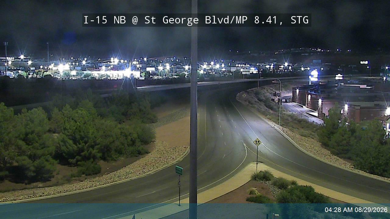I-15 NB @ St George Blvd / SR-34 / MP 8.41, STG live camera view