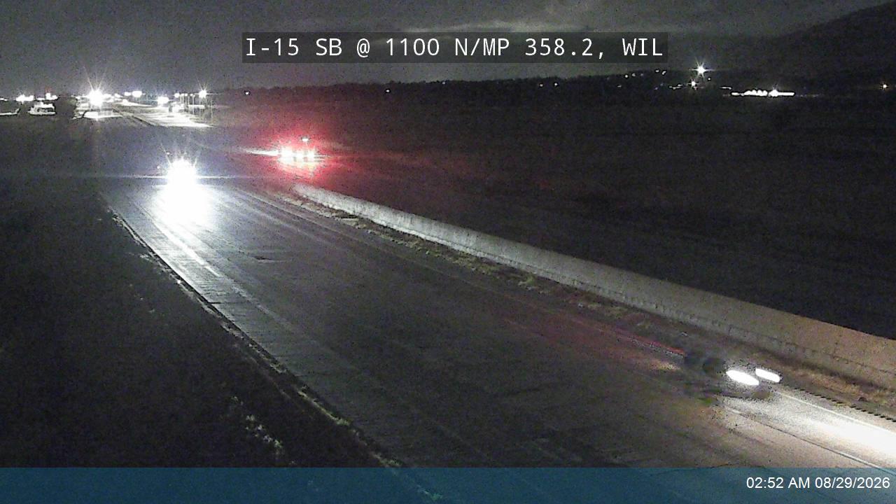 I-15 SB @ 1100 N / MP 358.2, WIL live camera view