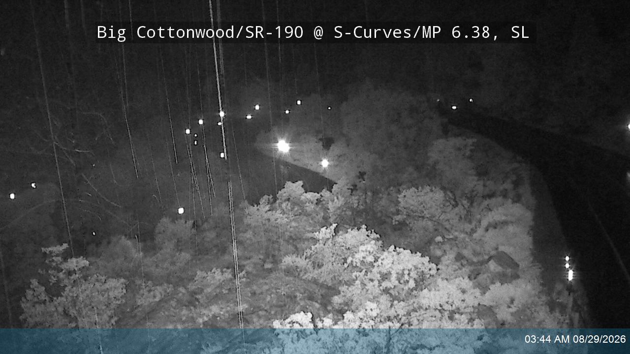 Big Cottonwood Canyon Rd / SR-190 @ S-Curves / MP 6.38, SL live camera view