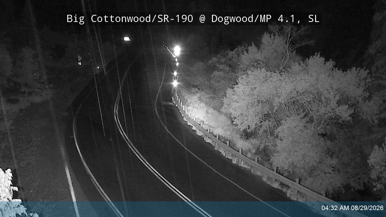 Big Cottonwood Canyon Rd / SR-190 @ Dogwood / MP 4.1, SL live camera view