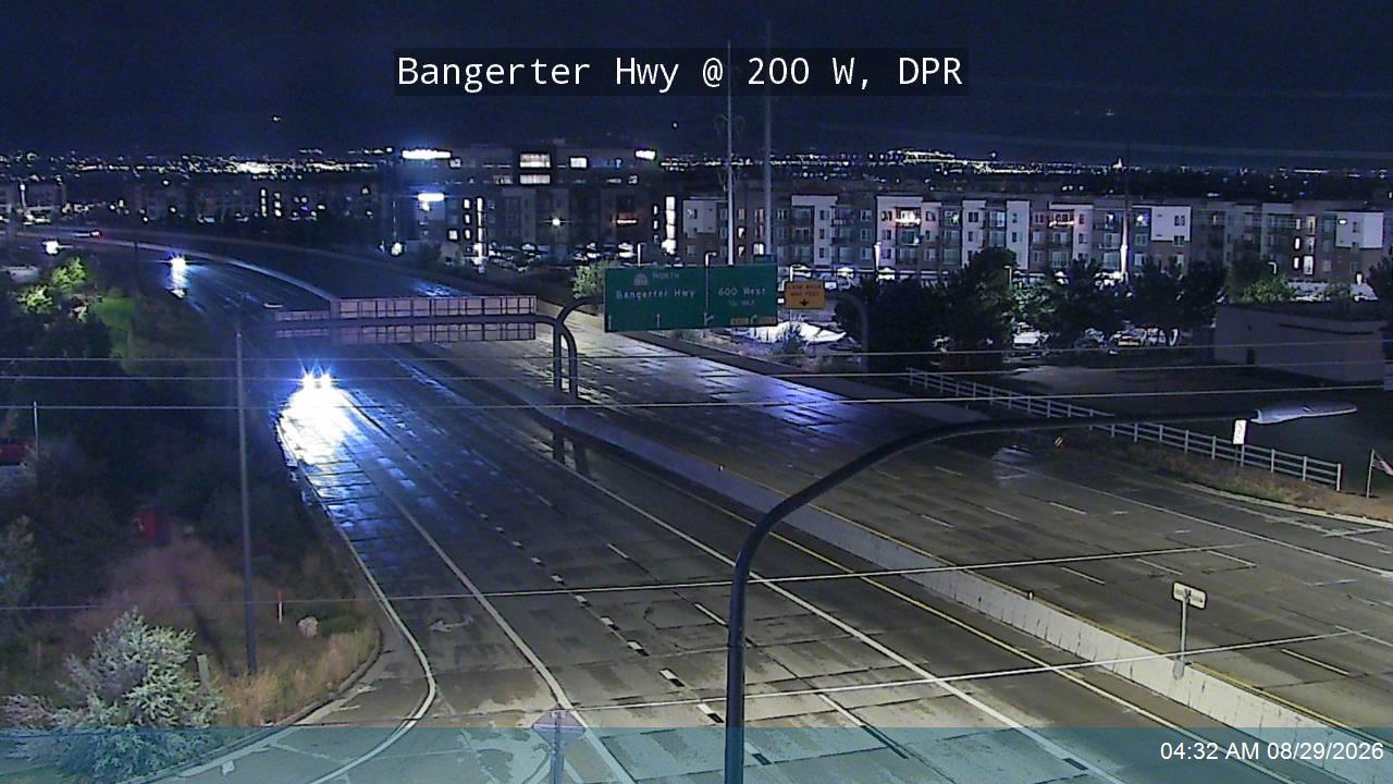 Bangerter Hwy / SR-154 @ 200 W / MP 0.78, DPR live camera view