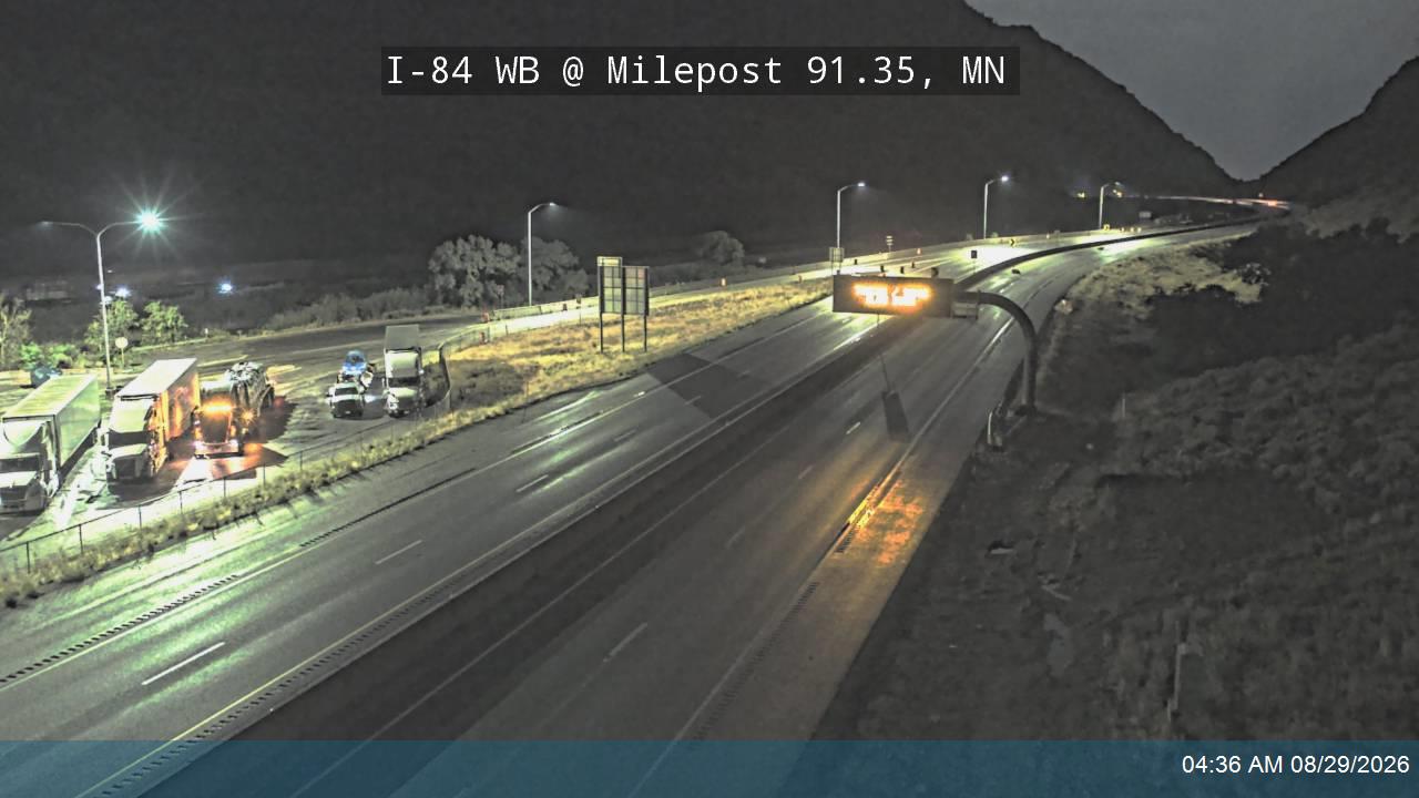 I-84 / Weber Canyon WB @ Milepost 91.35, MN live camera view