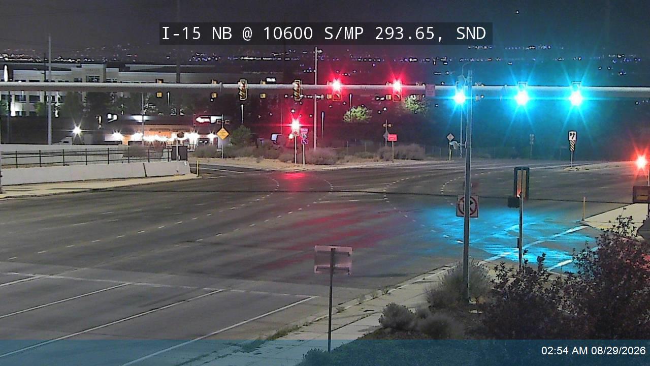I-15 NB @ 10600 S / SR-151 / MP 293.65, SND live camera view