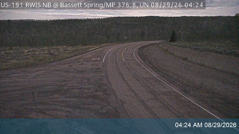 US-191 RWIS NB @ Bassett Spring / MP 376.75, UN live camera view