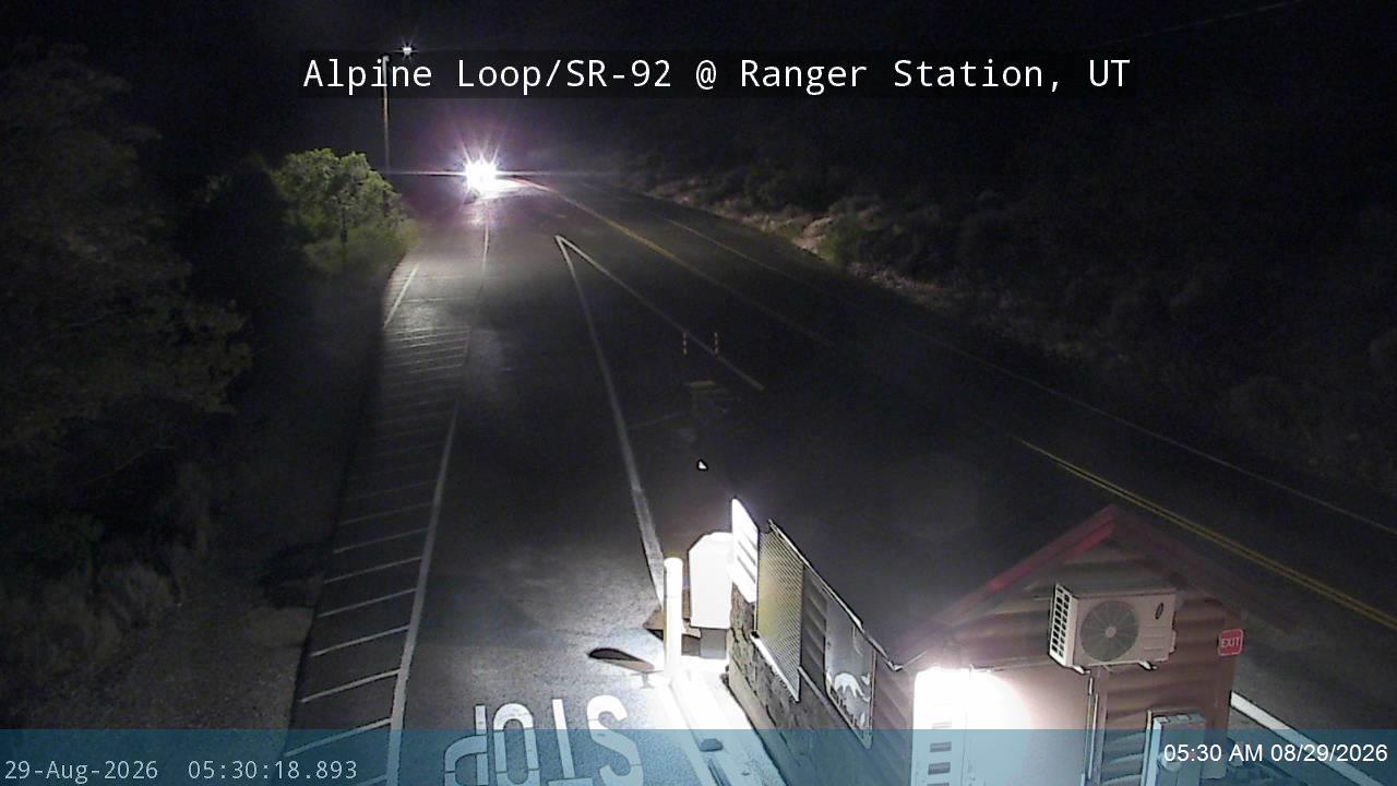 Alpine Loop / SR-92 @ Ranger Station / MP 7.99, UT live camera view