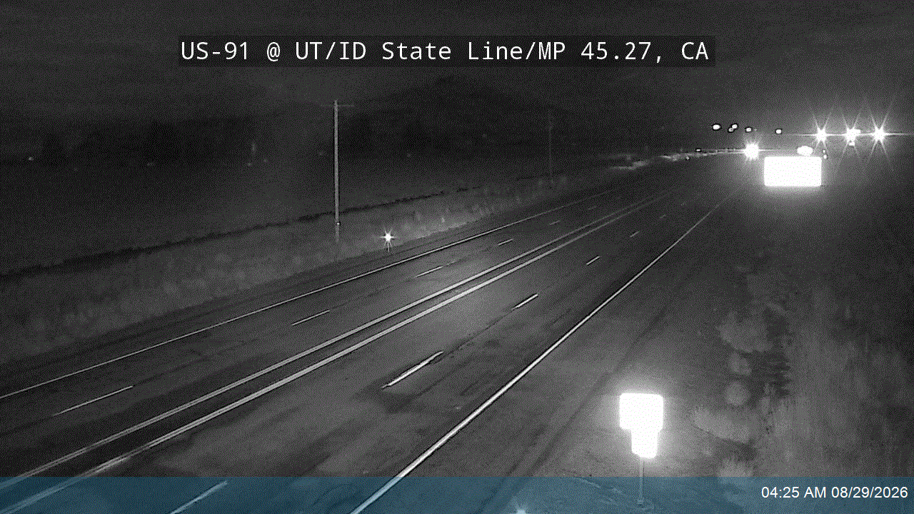 US-91 @ UT/ID State Line / MP 45.27, CA live camera view